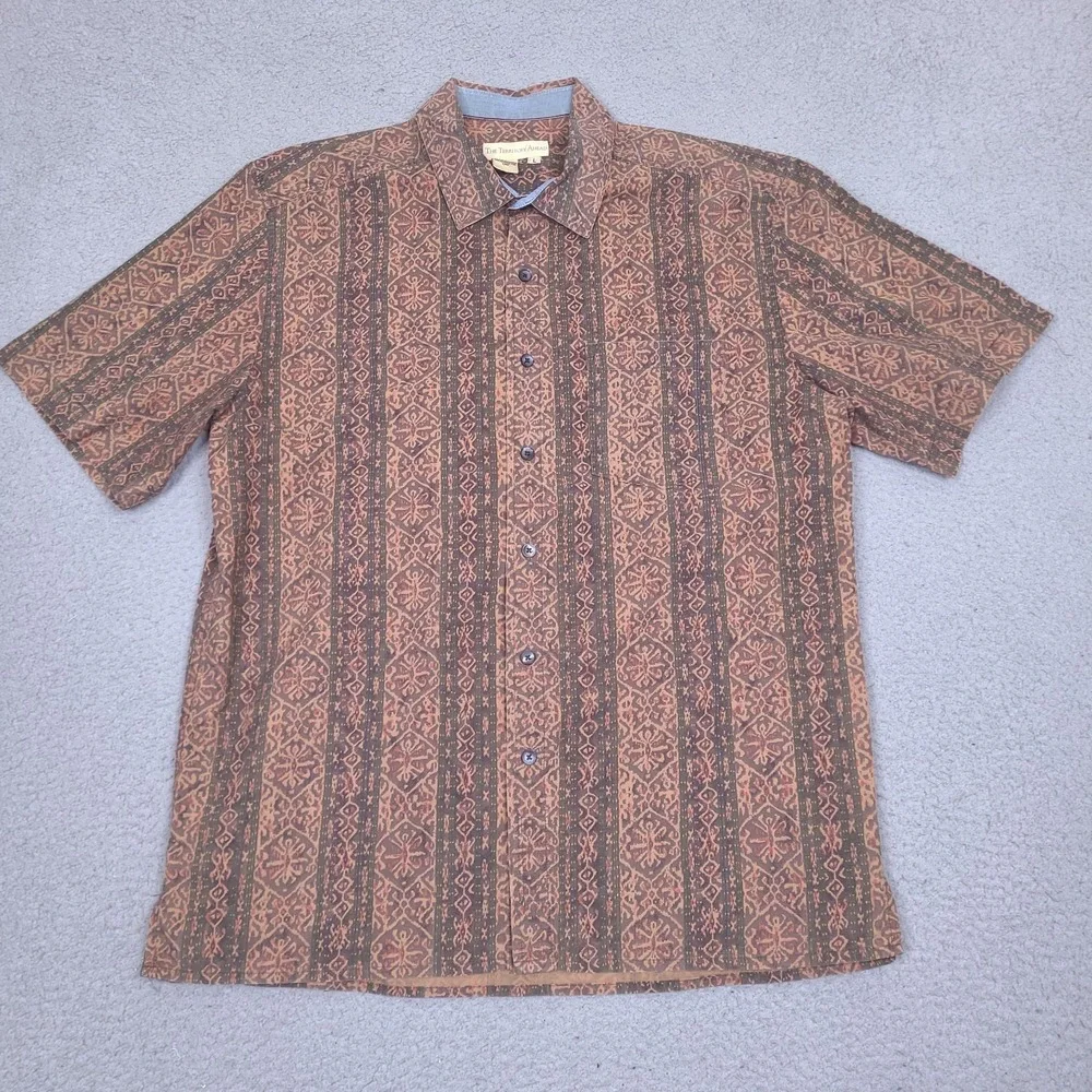 The‎ Territory Ahead Shirt Mens Large Tribal Aztec Button Up Short Sleeve